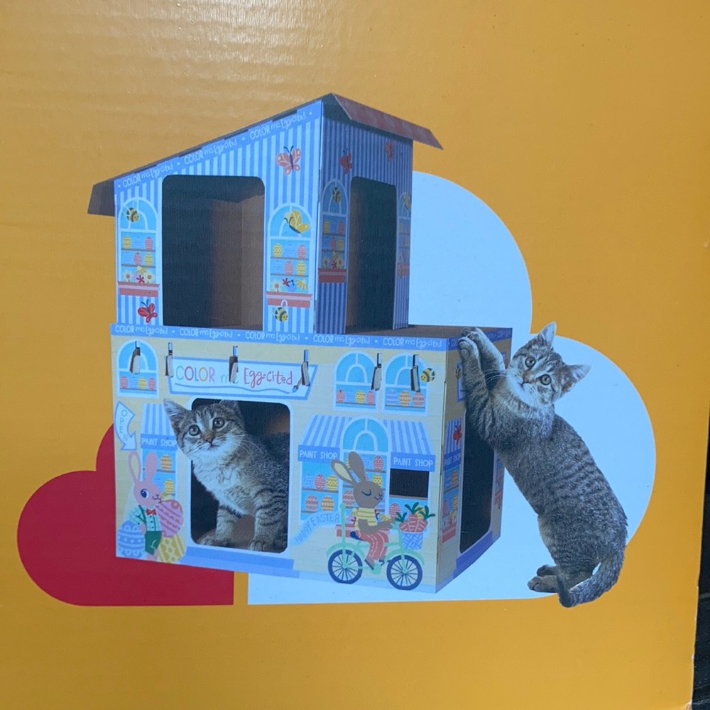 Boots & Barkley cat scratcher house